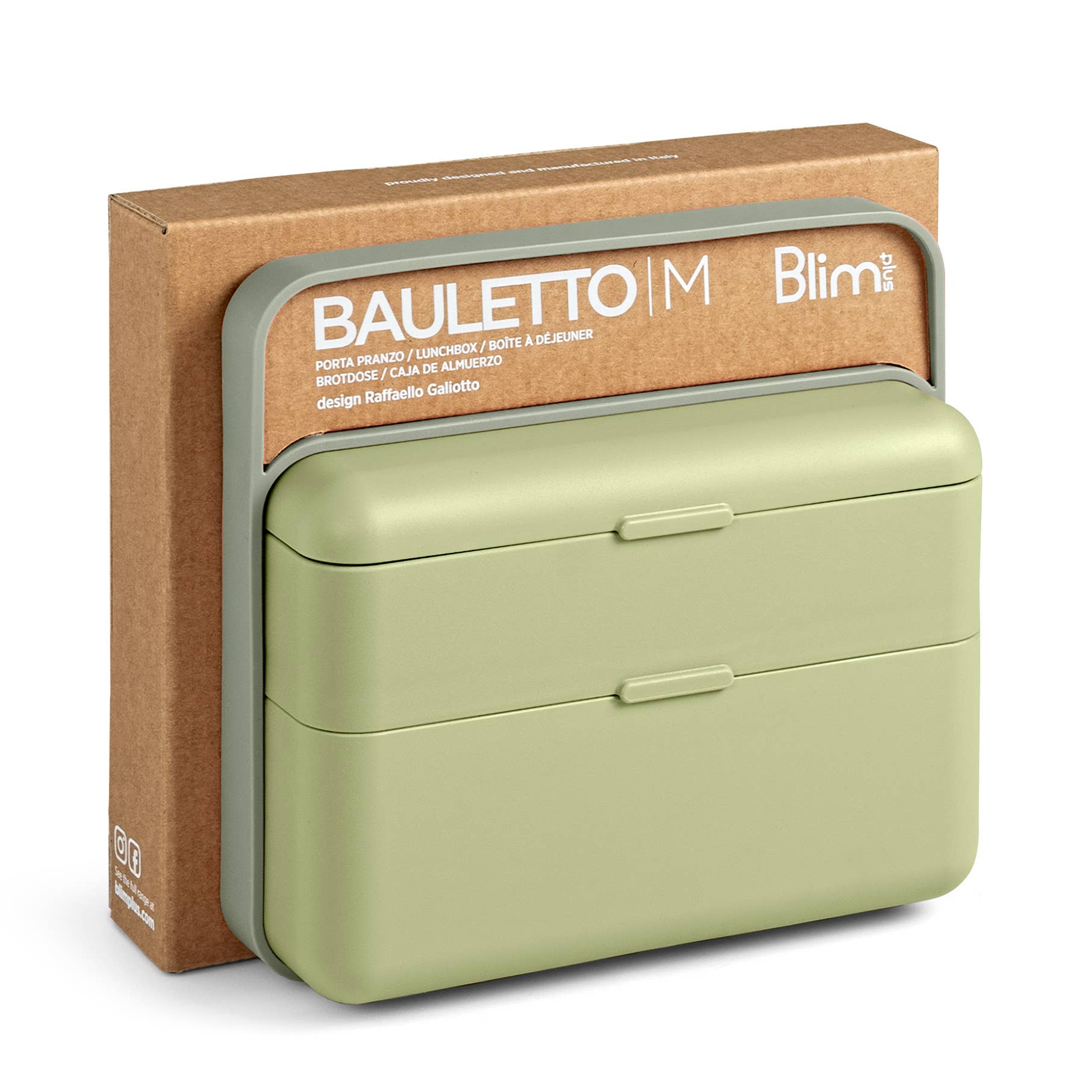Lunchbox Bauletto – Lunchbox in 2 Größen mit Trenner und Handyhalter