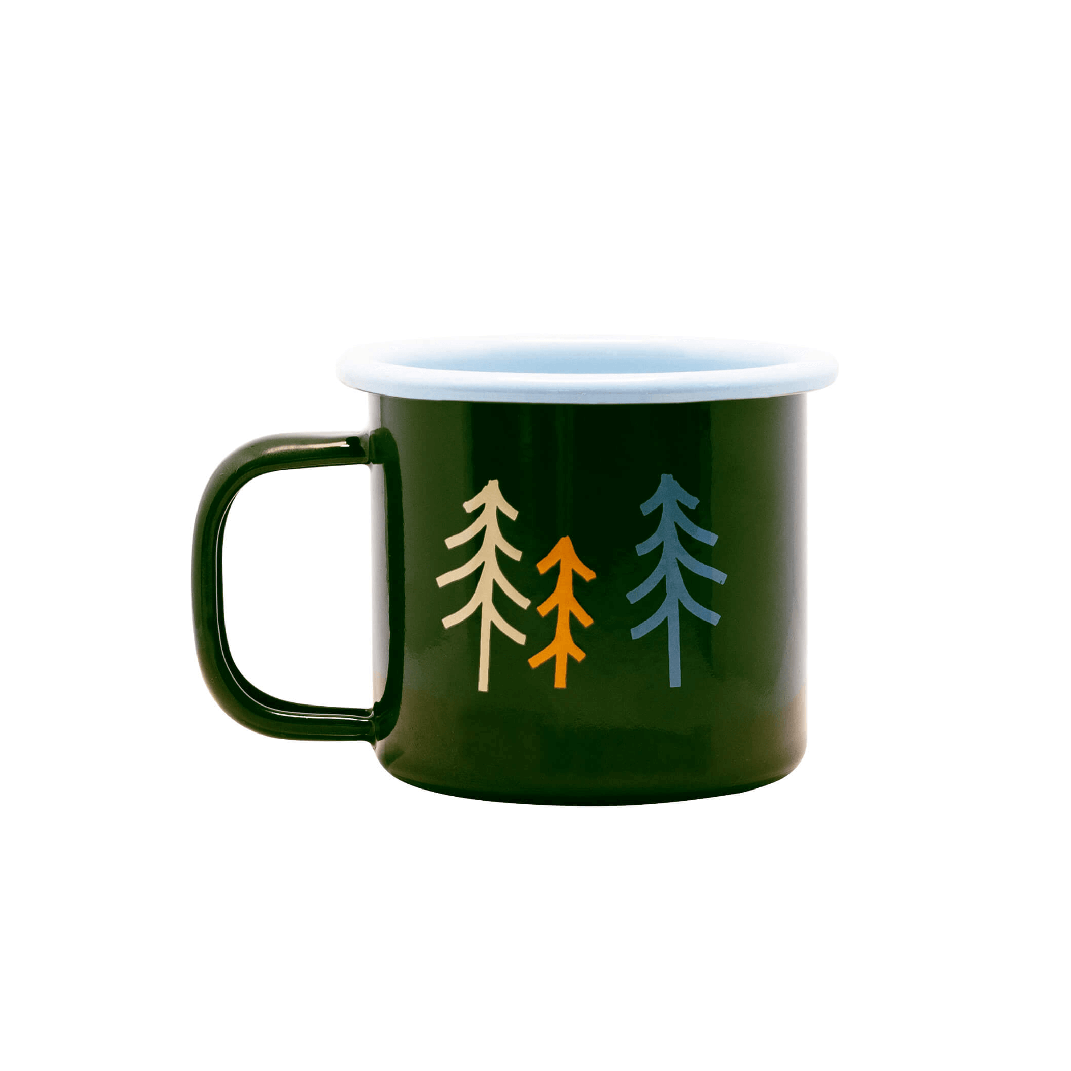 Kinder Emaille Tasse Wald