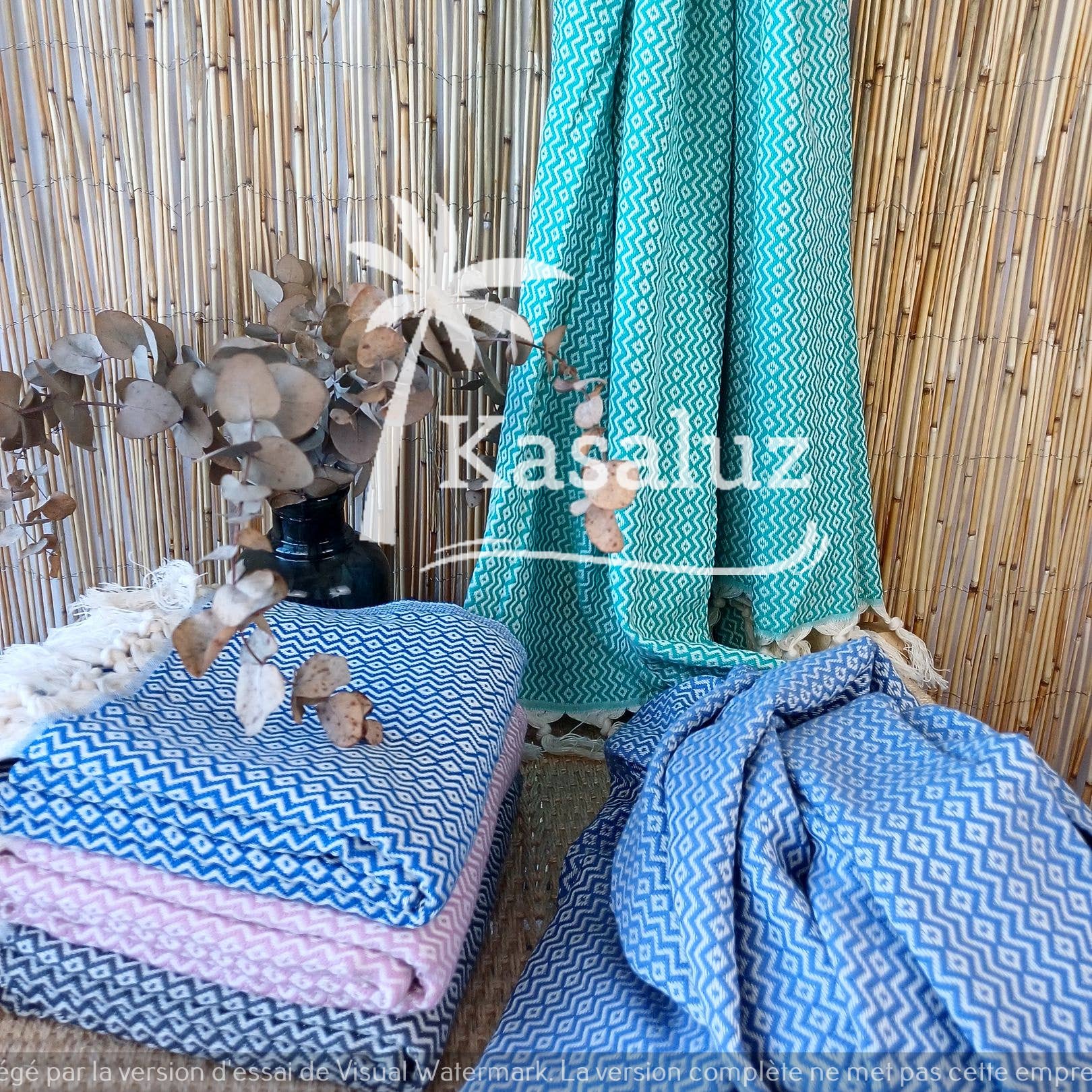 Ronda Mintgrünes Strandfouta mit Oeko-Tex Standard 100 Zertifizierung