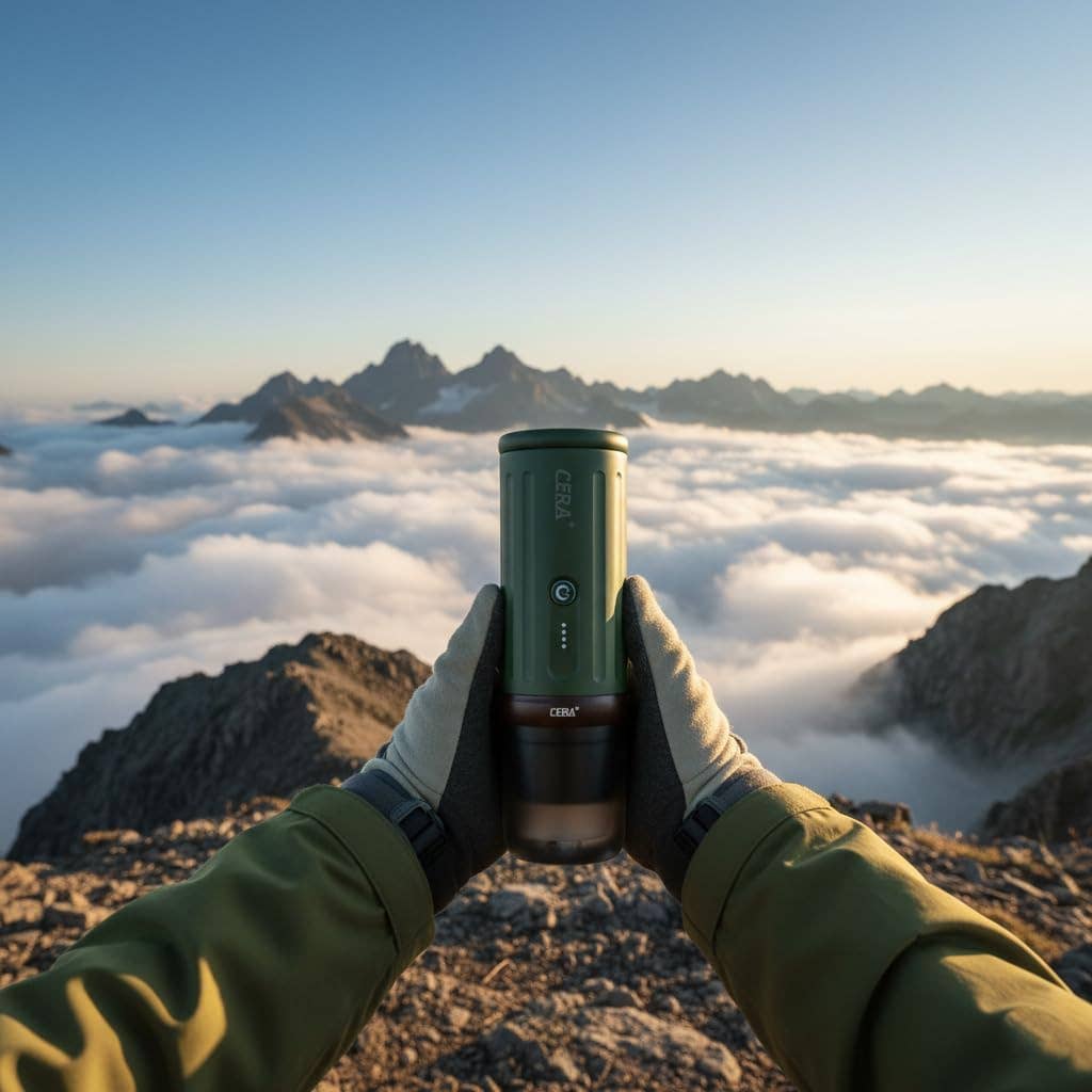 Cerapresso – Tragbare Espressomaschine – Grün
