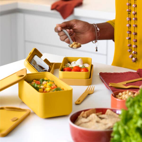 Lunchbox Bauletto – Lunchbox in 2 Größen mit Trenner und Handyhalter