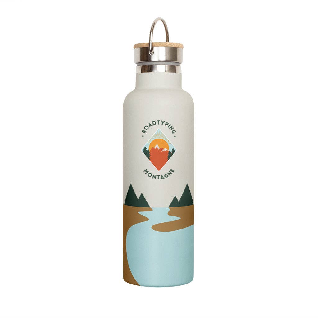Isolierte Flasche Geo Montagne