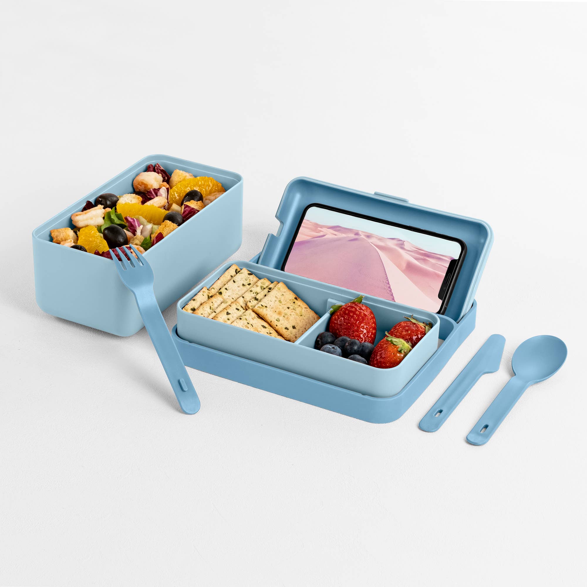 Lunchbox Bauletto – Lunchbox in 2 Größen mit Trenner und Handyhalter