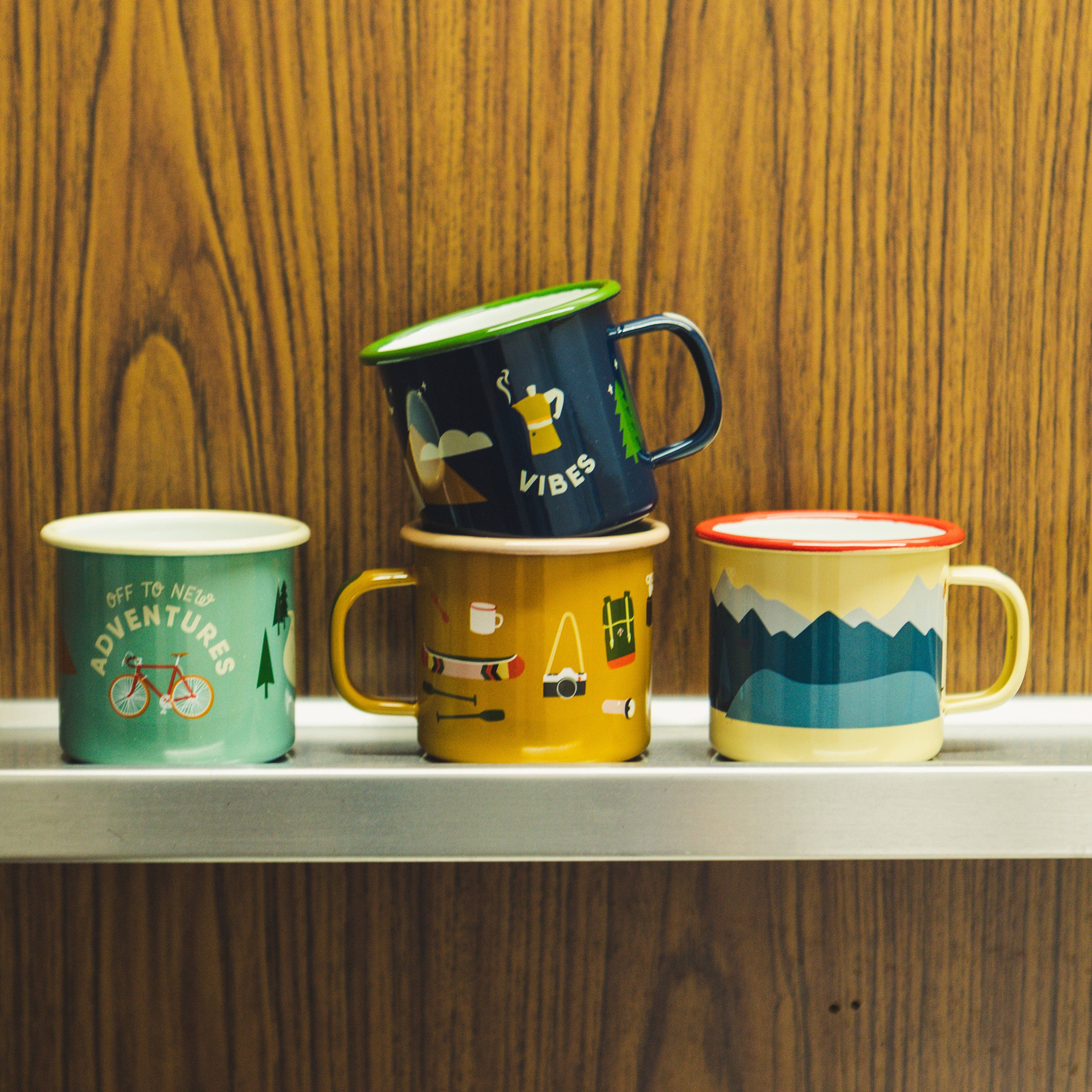 Emaille Tasse Camp Stuff