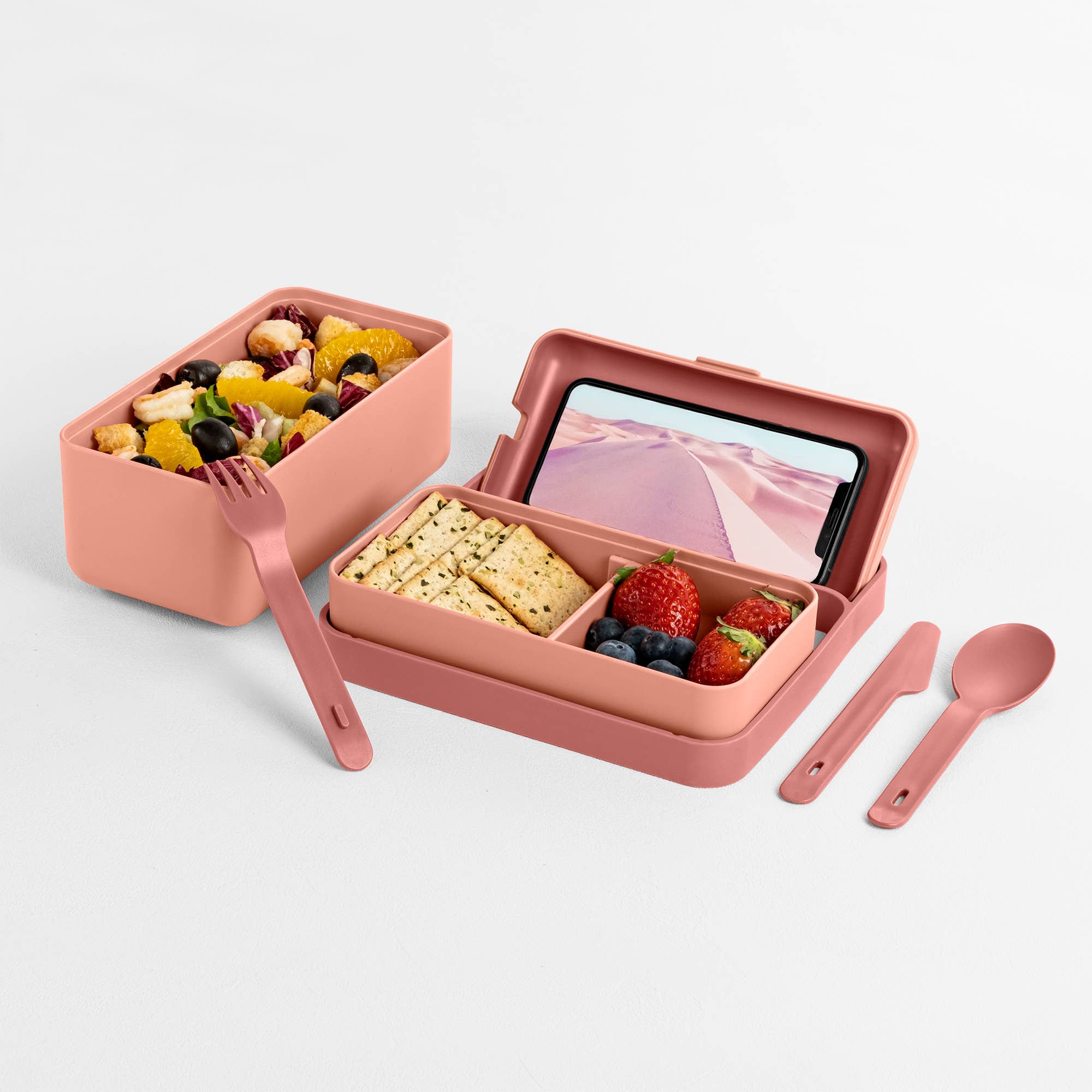 Lunchbox Bauletto – Lunchbox in 2 Größen mit Trenner und Handyhalter
