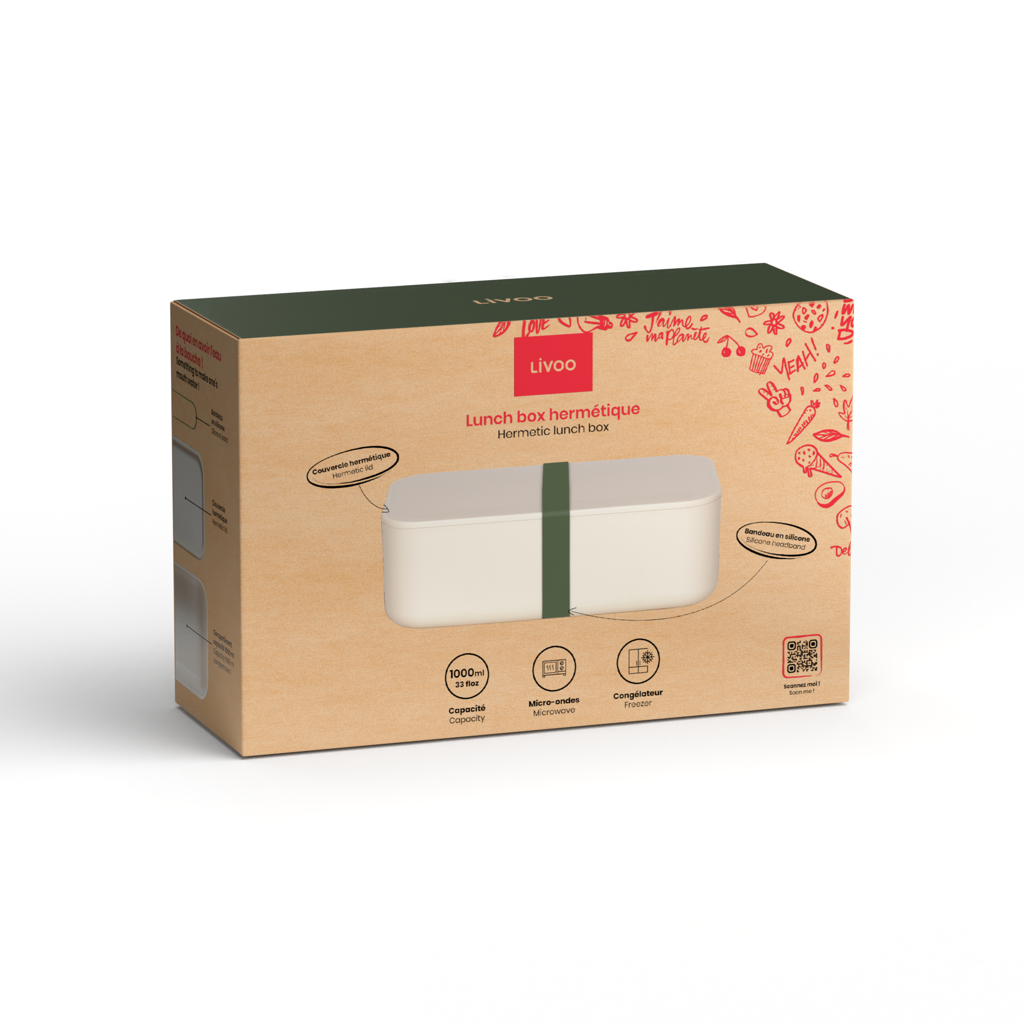 Livoo MEN422V - luftdichte Lunchbox