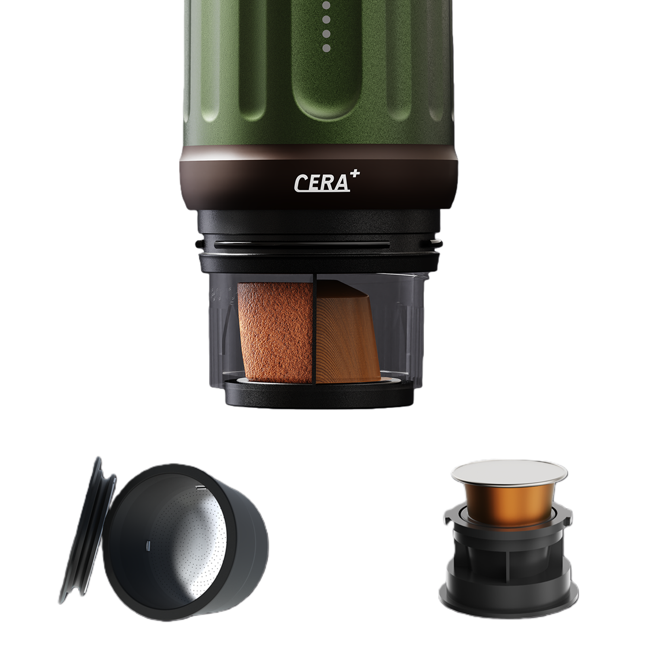Cerapresso – Tragbare Espressomaschine – Grün