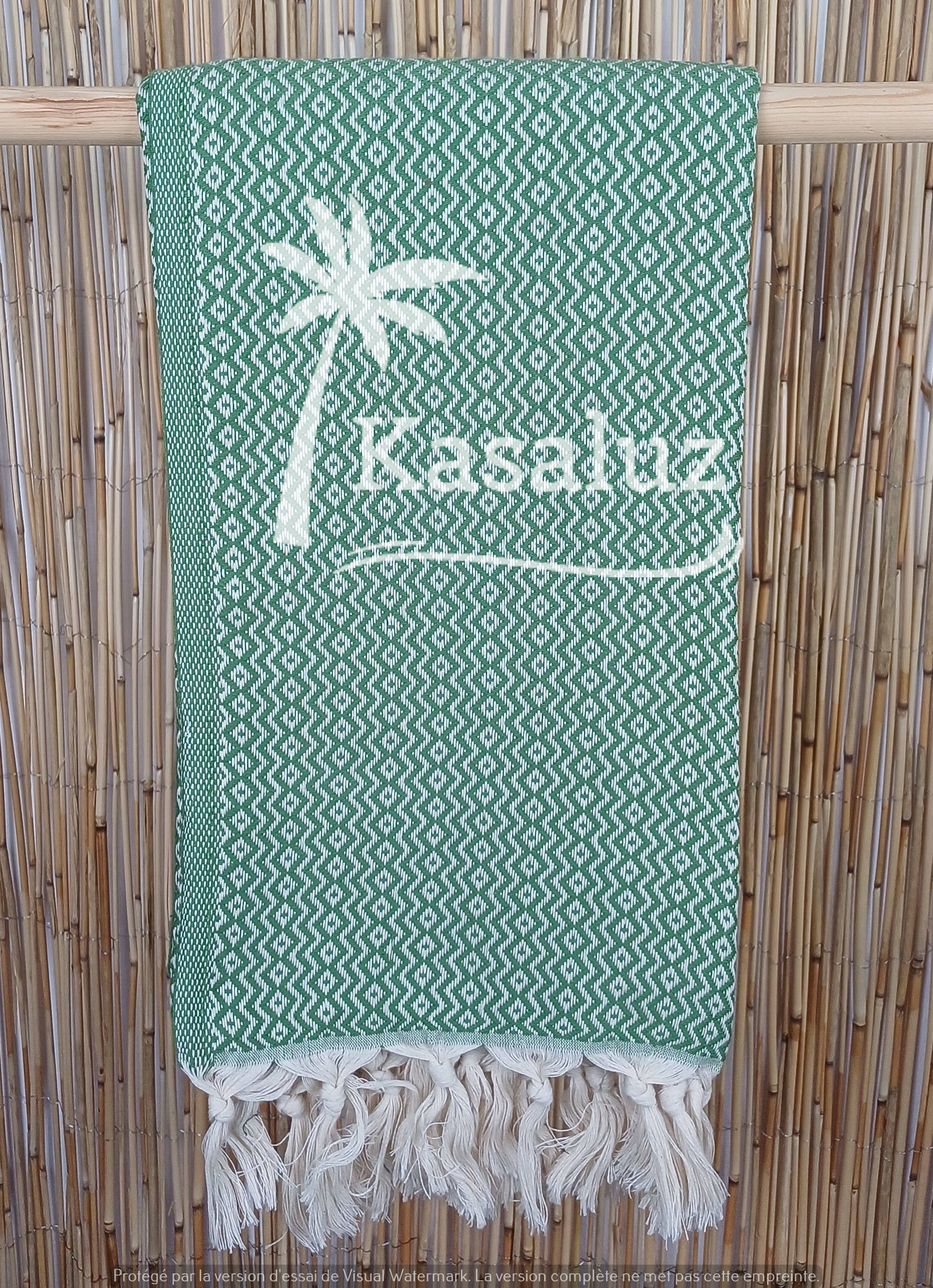 Ronda Olivgrünes Strandtuch Fouta mit Oeko-Tex Standard 100 Siegel